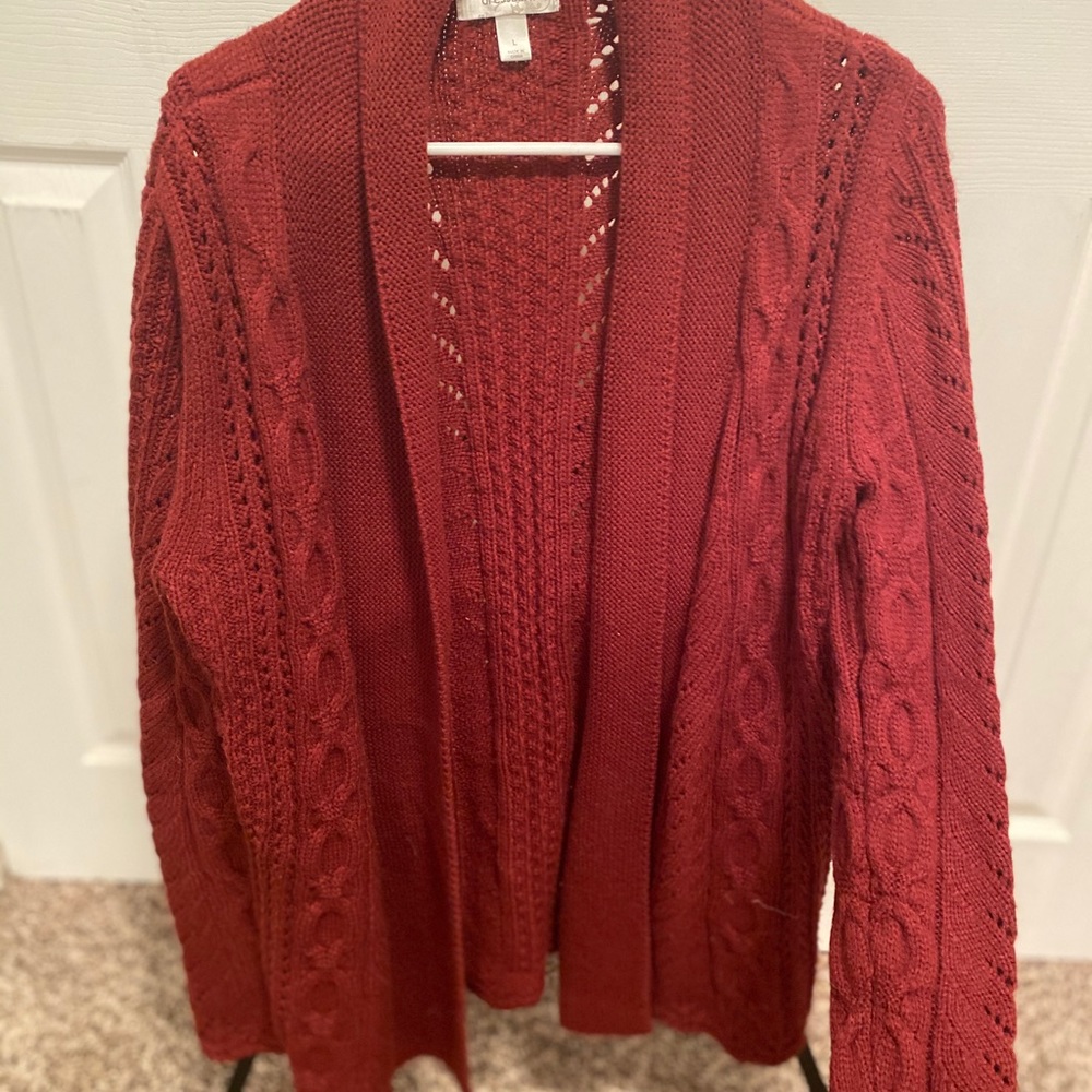 Red Dress Barn Sweater Cardigan